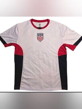 Icon Sports USA Soccer USMNT Men's Game Day Jersey Shirt , Size L, NEW WITH TAGS